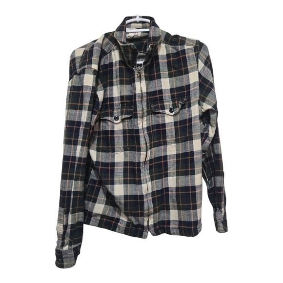 J.Crew Wallace & Barnes Workshirt Full Zip Flannel Men’s Small